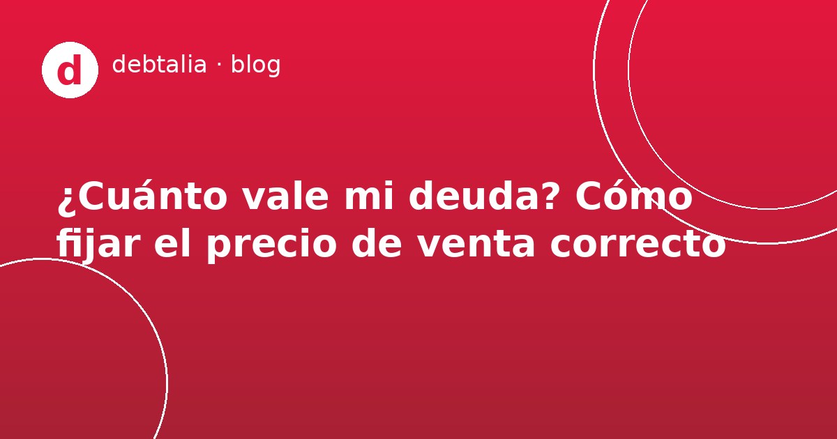Valorar el precio de una deuda