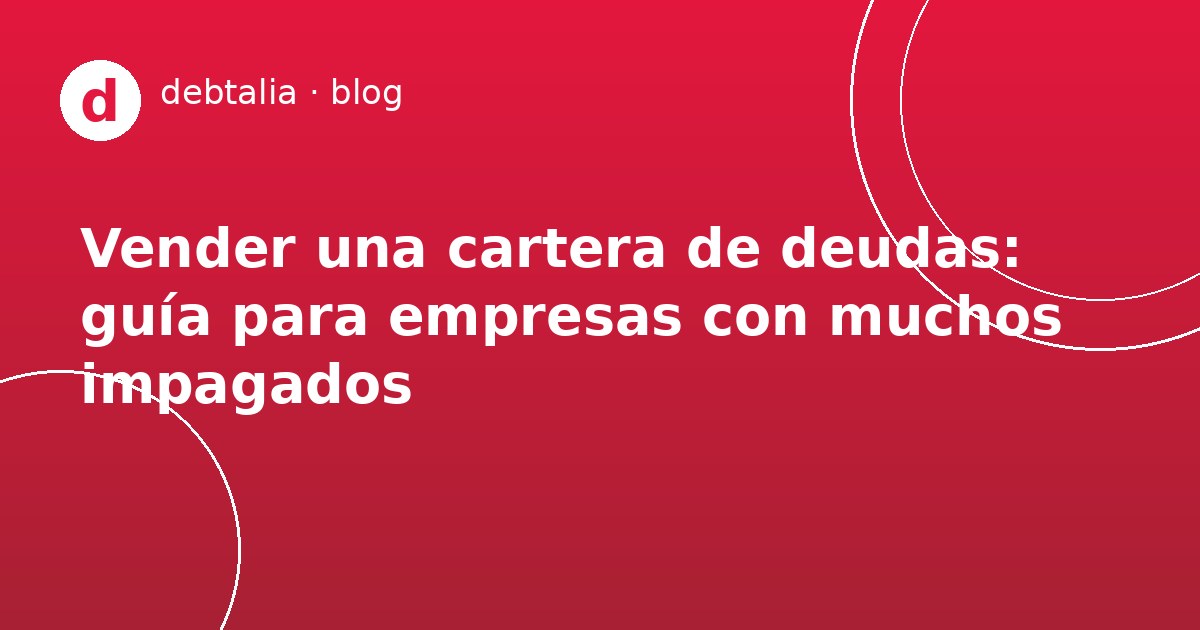 Vender cartera de deudas